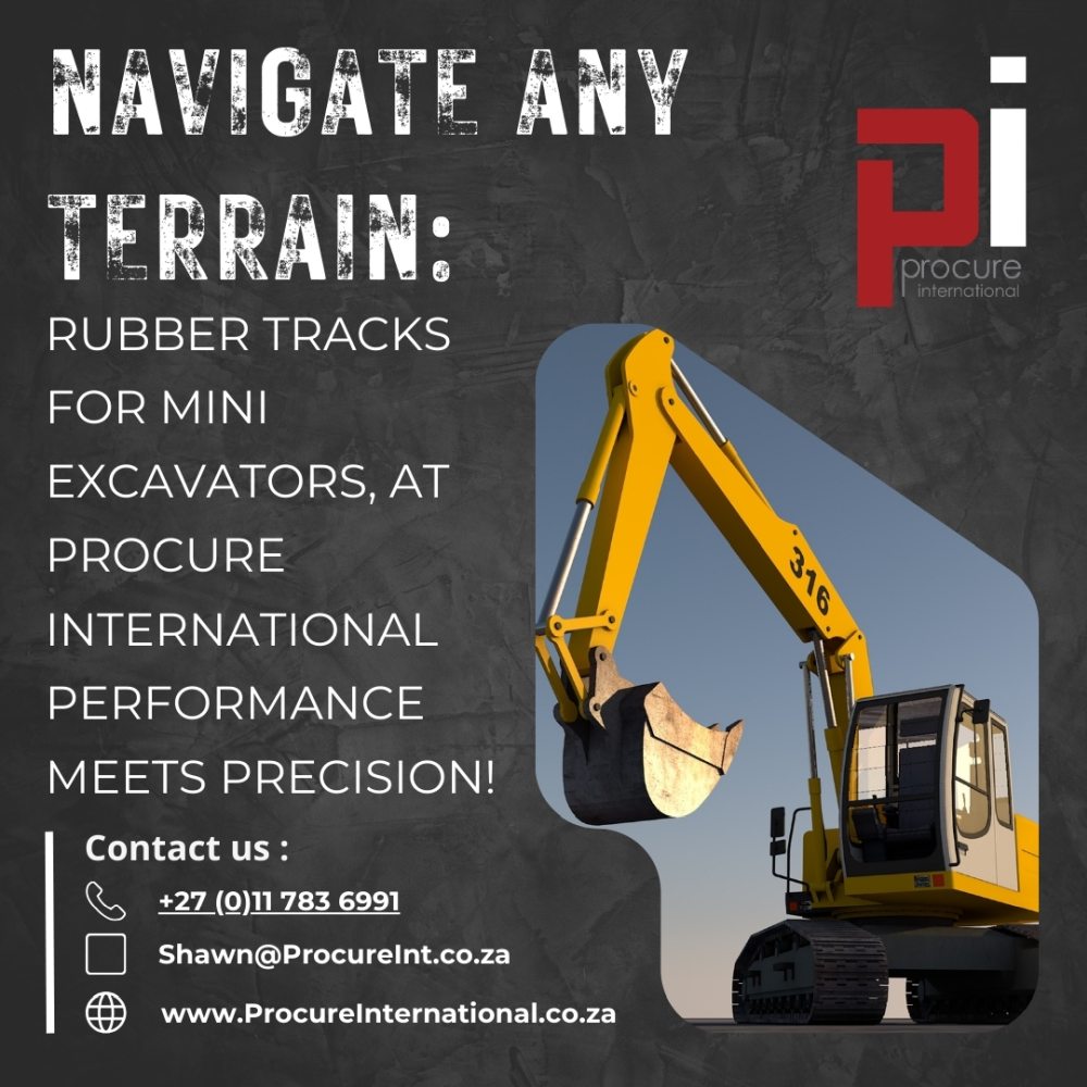 Procure International_Rubber tracks for mini excavators, at Procure International performance meets precision!